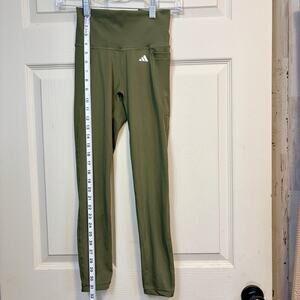 Adidas AEROREADY High Rise 7/8 Women’s XS Green Training Tights NWT